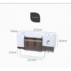 Toothbrush holder & toothpaste squeezer dispenser - setBathroom & Toilet
