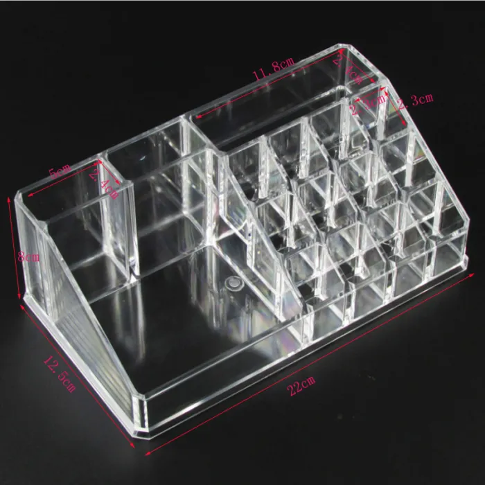 Acrylic transparent makeup organizer - storage box