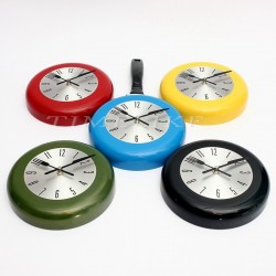 Metal wall clock in the shape of a frying pan - 8-10-12 inchesClocks