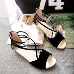 Summer wedge sandals