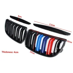Gloss & matt M color 2 line front kidney grille for BMWGrilles