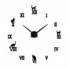 3D decorative wall quartz clock with roman numbersClocks