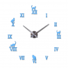 3D decorative wall quartz clock with roman numbersClocks