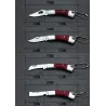 Mini foldable pocket knife with keychain
