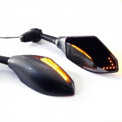 Motorcycle mirrors - Led turn signal indicators 2 pcsMirrors