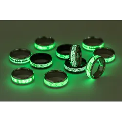 Luminous dragon - stainless steel ring