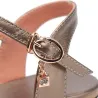 Genuine leather flat sandals