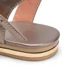 Genuine leather flat sandals