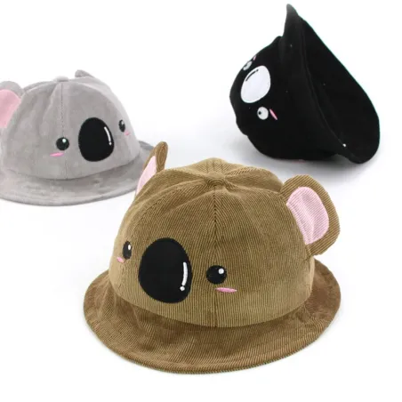 Baby hat with koala face