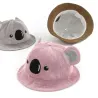 Baby hat with koala face