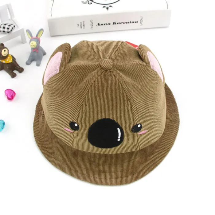 Baby hat with koala face