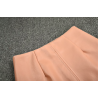Elegant leather midi skirt