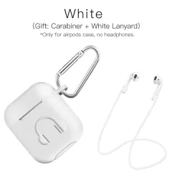 Soft silicone earphone case for Apple AirPods with hook