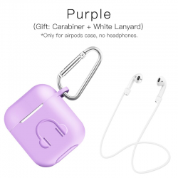 Soft silicone earphone case for Apple AirPods with hookEar- & Headphones