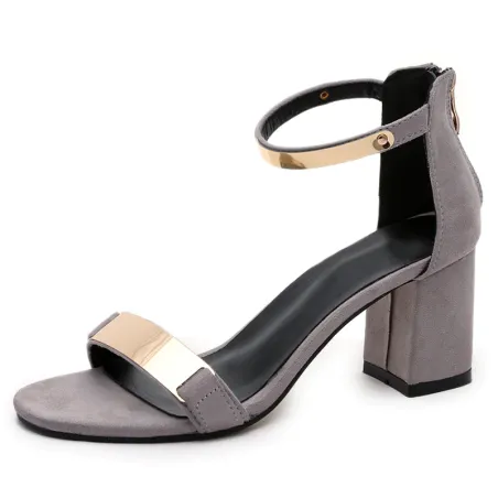 Shiny medium heel sandalsSandals