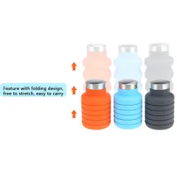 Foldable silicone water bottle 500 mlSurvival tools