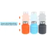Foldable silicone water bottle 500 mlSurvival tools