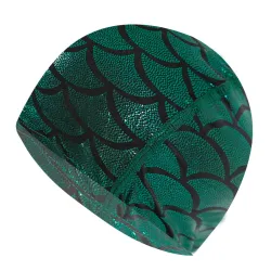 Nylon swimming cap with mermaid pattern - unisex