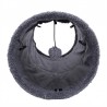 Foldable pets suede tunnel with ball & steel frameToys