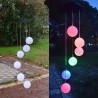 LED solar powered wind chimes light - hanging balls - lamp