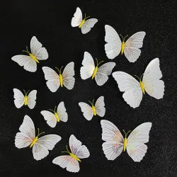 3D butterfly - wall sticker with magnet 12 pieces