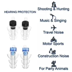 Anti-noise earplugs - reusable - with box - hearing protection - party plugs