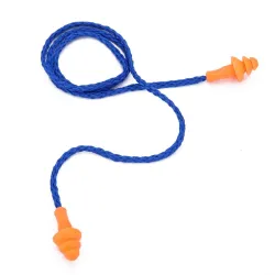Waterproof silicone ear plugs - reusable - hearing protection - with string 10 pairs