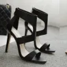 Elegant high heels - pumps with zipperHigh heels