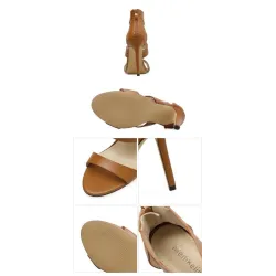 Elegant high heels - pumps with zipperHigh heels