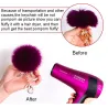 Sleeping baby doll - keychain with fur pompomKeyrings