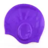 Silicone swimming cap - long hair & ears protection