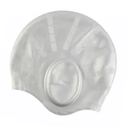 Silicone swimming cap - long hair & ears protection
