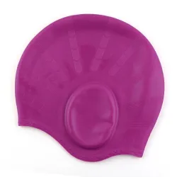 Silicone swimming cap - long hair & ears protection