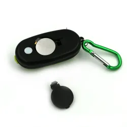 Mini COB LED 3-modes flashlight with karabiner