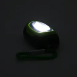 Mini COB LED 3-modes flashlight with karabiner