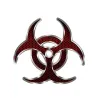 Biohazard red hex - vinyl car sticker 12 * 12cm