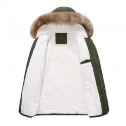 Winter hooded jacket - warm - slim