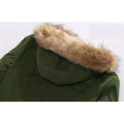 Winter hooded jacket - warm - slim