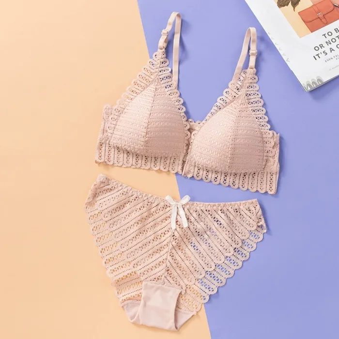 Sexy lace bra & panties - seamless underwear - set