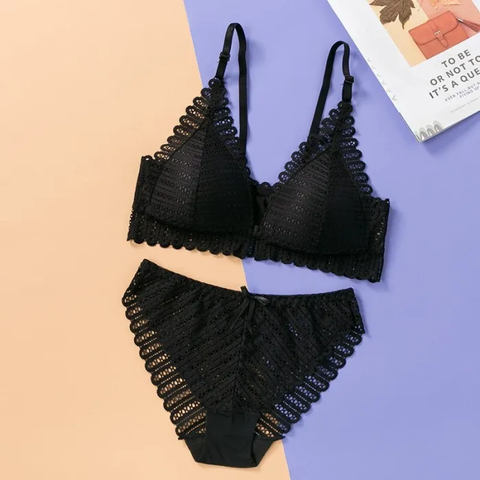 Sexy lace bra & panties - seamless underwear - set