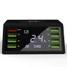 USB 60W LED display - multi-port wireless charger - quick charge 3.0Chargers