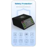 USB 60W LED display - multi-port wireless charger - quick charge 3.0Chargers