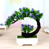 Japanese pink & purple flowers - artificial bonsai potArtificial flowers