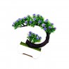 Japanese pink & purple flowers - artificial bonsai potArtificial flowers