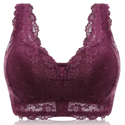 Push up bra with front zipper - seamless