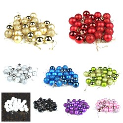 Christmas tree balls - 24 piecesChristmas
