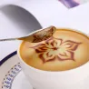 Heart & flower shape stainless steel spoon for tea & desserts