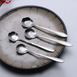 Decorative silver teaspoon - coffee & desserts 5 pieces