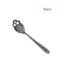 Skull shaped stainless steel spoon for tea & coffee & desserts