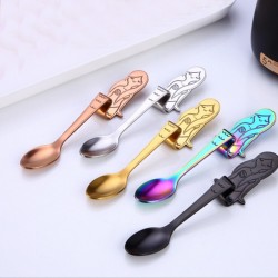 Decorative stainless steel teaspoons for tea & coffee & desserts